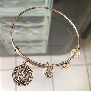 Used Alex and Ani Saint Christopher bangle